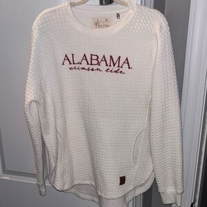 Pressbox Women's Cream Alabama Sweatshirt